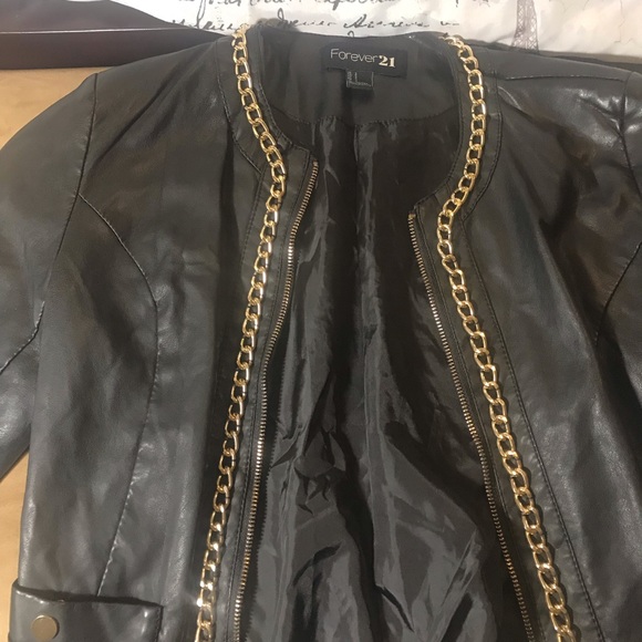 Forever 21 Leather Jacket - Picture 3 of 4